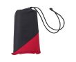 Couverture pliable en polyester imperméable, fixable au sol couleur rouge