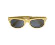 Lunettes de soleil en plastique recyclé, protection UV400 couleur jaune