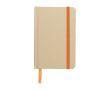 Carnet kraft à lignes env. A6, couverture en carton recyclé couleur orange