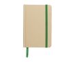 Carnet kraft à lignes env. A6, couverture en carton recyclé couleur vert clair