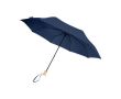 Parapluie manuel 8 panneaux pliable en polyester recyclé Ø96 couleur bleu marine