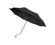 Parapluie manuel 8 panneaux pliable en polyester recyclé Ø96 couleur noir