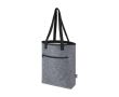Sac de courses isotherme en feutre recyclé, fermeture velcro couleur gris