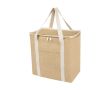 Grand sac isotherme en jute avec poche frontale 300 g/m² couleur naturel