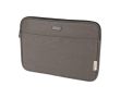 Pochette PC 14” en coton recyclé GRS à plaque en métal mate couleur gris