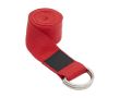 Sangle écologique en polyester recyclé avec housse de yoga couleur rouge