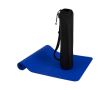 Tapis de yoga antidérapant de 6 mm en plastique recyclé couleur bleu