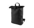 Sac à dos PC roll-top avec fermeture éclair réfléchissante couleur noir
