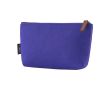 Trousse en feutre de polyester recyclé à fermeture éclair couleur bleu