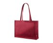Sac en feutre certifié RPET à anses longues 180g/m² couleur bordeaux
