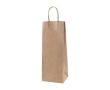 Sac en papier kraft spécial vin à anses torsadées 120g/m² couleur beige