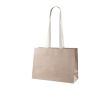 Sac cadeau en papier kraft à anses longues en coton 150g/m² couleur beige