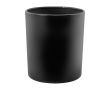 Bougie en paraffine et cire végétale dans un verre teinté couleur noir
