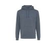 Sweat en coton écologique non teinté 340 g/m2 Iqoniq Torres couleur bleu foncé chiné