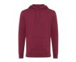 Sweat en coton biologique et recyclé 340g/m2 Iqoniq Jasper couleur bordeaux