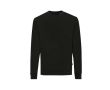Sweat col rond en coton écologique 340 g/m2 Iqoniq Zion couleur noir