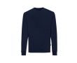 Sweat col rond en coton écologique 340 g/m2 Iqoniq Zion couleur bleu marine