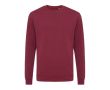 Sweat col rond en coton écologique 340 g/m2 Iqoniq Zion couleur bordeaux