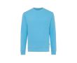 Sweat col rond en coton écologique 340 g/m2 Iqoniq Zion couleur cyan