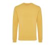 Sweat col rond en coton écologique 340 g/m2 Iqoniq Zion couleur jaune