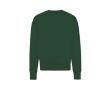 Sweat over size en coton écologique 340 g/m2 Iqoniq Kruger couleur vert foncé