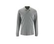Polo manches longues homme 100% coton 180 g/m2 SOL'S Perfect couleur gris clair