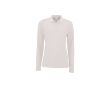 Polo manches longues femme 100% coton 180 g/m2 SOL'S Perfect couleur blanc