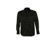 Chemise homme en coton et élasthanne 140 g/m2 SOL'S Brighton couleur noir