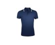 Polo bicolore en coton pour homme 200 g/m2 SOL'S Pasadena couleur bleu marine