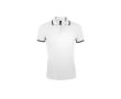 Polo bicolore en coton pour homme 200 g/m2 SOL'S Pasadena couleur blanc/bleu