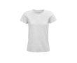 T-shirt éco femme en matières organiques couleur blanc cassé