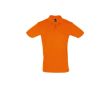 Polo floqué 100% coton pour marque couleur orange
