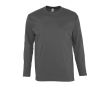 Tee shirt manches longues avec logo couleur gris foncé