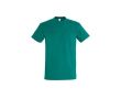 T-shirt basique à imprimer avec le logo couleur vert émeraude