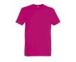 T-shirt basique à imprimer avec le logo couleur fuchsia