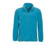 Vestes polaires personnalisables avec logo couleur cyan