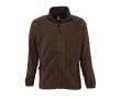 Vestes polaires personnalisables avec logo couleur marron foncé