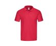 Polo en coton pour adultes coloré 185 g/m2 Fruit Of The Loom couleur rouge