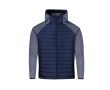 Veste unisexe respirante, softshell en polyester MKT Kimpal couleur bleu marine