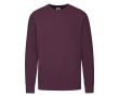 Sweat-shirt léger coton/polyester 240 g/m2 Fruit Of The Loom couleur grenat