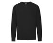 Sweat-shirt léger coton/polyester 240 g/m2 Fruit Of The Loom couleur noir