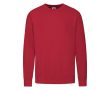 Sweat-shirt léger coton/polyester 240 g/m2 Fruit Of The Loom couleur rouge