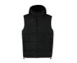 Gilet en polyester avec capuche intégrée MKT Brooke couleur noir