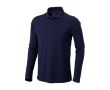 Polo en coton homme à manches longues 200 g/m2 Elevate Life couleur bleu marine