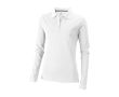 Polo en coton femme à manches longues 200 g/m2 Elevate Life couleur blanc