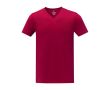 T-shirt col en V homme en coton 160 g/m2 Elevate Life couleur rouge