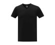 T-shirt col en V homme en coton 160 g/m2 Elevate Life couleur noir