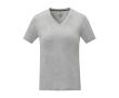 T-shirt col en V femme en coton 160 g/m2 Elevate Life couleur gris