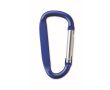 Mousqueton en aluminium plusieurs coloris pour petits objets couleur bleu