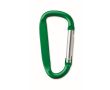 Mousqueton en aluminium plusieurs coloris pour petits objets couleur vert